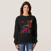 Dog Doberman Pinscher Space Astrophysics Sweatshirt (Vorne ganz)