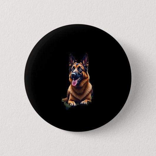Dog Dog Lover Dow Button (Vorderseite)
