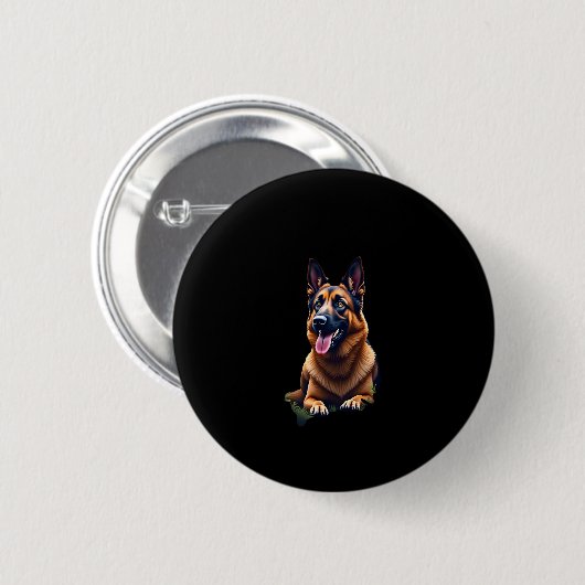 Dog Dog Lover Dow Button (Vorne & Hinten)