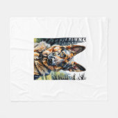 Dog Dog Lover Dow Fleecedecke (Vorderseite (Horizontal))