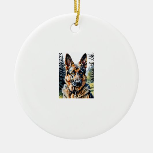 Dog Dog Lover Dow Keramik Ornament (Vorne)