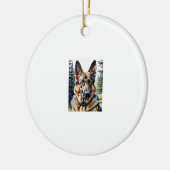 Dog Dog Lover Dow Keramik Ornament (Links)