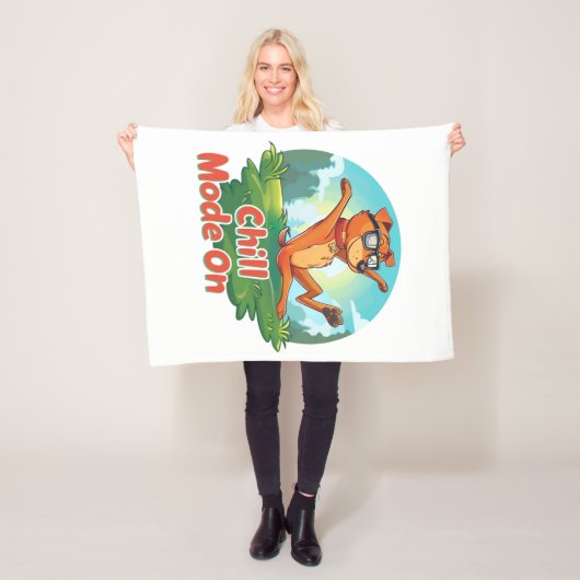 Dog-Dog-Modus Fleece Blanket (Beispiel)