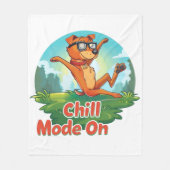 Dog-Dog-Modus Fleece Blanket (Vorderseite)