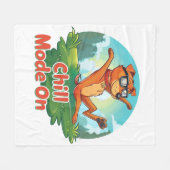 Dog-Dog-Modus Fleece Blanket (Vorderseite (Horizontal))