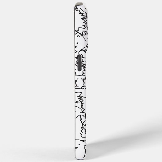 Dog Doodle iPhone Case (Rückseite / Rechts)