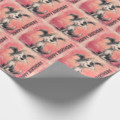 Dog Doodle Print Wrapping Paper Roll Geschenkpapier (Ecke)