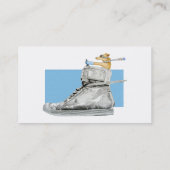 Dog Driving a Shoe Business Card Visitenkarte (Rückseite)