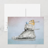 Dog Driving Shoe Postcard Postkarte (Vorne/Hinten)