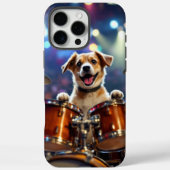 Dog Drummer Case-Mate iPhone Hülle (Rückseite)