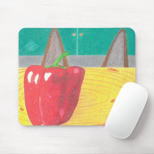 Dog ears and pepper mousepad (Mit Mouse)