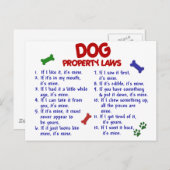 DOG-Eigenschaftengesetze 2 Postkarte (Vorne/Hinten)