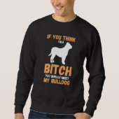 Dog English Bulldog Sweatshirt (Vorderseite)