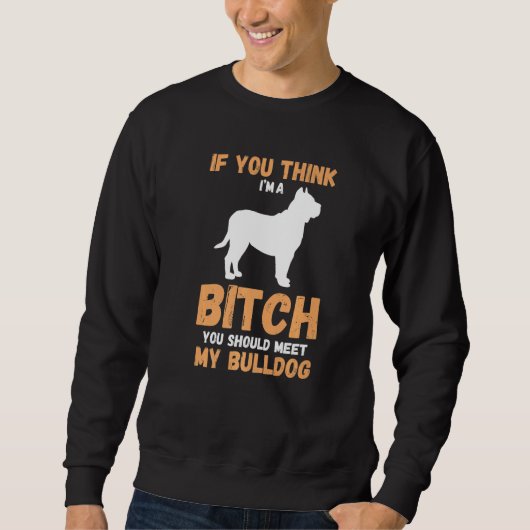 Dog English Bulldog Sweatshirt (Vorderseite)