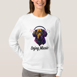 Dog Enjoy Music T-Shirt