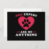 Dog Experte Postkarte (Vorne/Hinten)