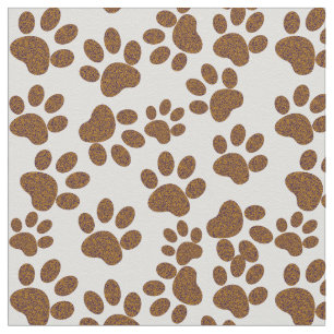 Dog Fabric Paw Prints Stoff