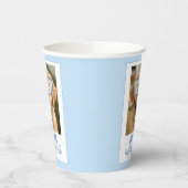 Dog Face Bachelorette Cups Fun Dusty Blue Pappbecher (Links)