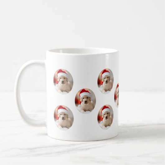 Dog Face - Custom Pattern Coffee Mug Kaffeetasse (Links)