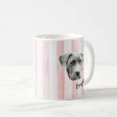 Dog Face | Custom Pet Photo and Name Kaffeetasse (VorderseiteRechts)