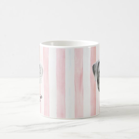 Dog Face | Custom Pet Photo and Name Kaffeetasse (Mittel)