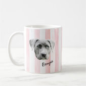 Dog Face | Custom Pet Photo and Name Kaffeetasse (Links)