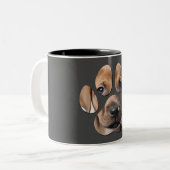 Dog Face Dog Paw Tasse (Vorderseite Links)