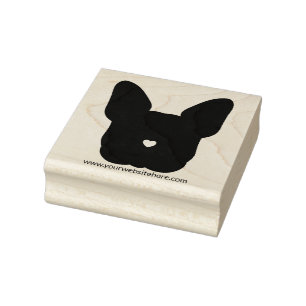 Dog Face French Bulldog Gummistempel
