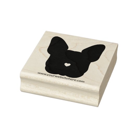 Dog Face French Bulldog Gummistempel (Stempel)