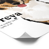 Dog Fashion Magazine Cover Poster Dogue (Ecke)