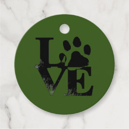 Dog Favor Tags Geschenkanhänger