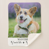 Dog Favorite Hallo Hardest Goodbye Pet Foto Sherpadecke (Vorderseite)