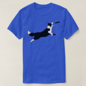 Dog Fetch Frisbee Border Collie T-Shirt (Design vorne)