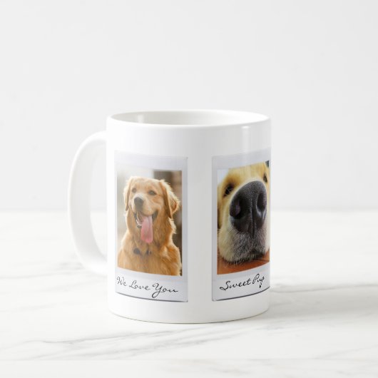 Dog Film Foto Style - Custom Dog Parent Tasse (Vorderseite Links)