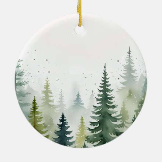 Dog First Christmas Pet Puppy Photo Personalized Keramik Ornament (Hinten)