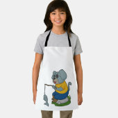 Dog Fishing Fisher Finish Schürze (Insitu)