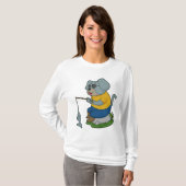 Dog Fishing Fisher Finish T-Shirt (Vorne ganz)