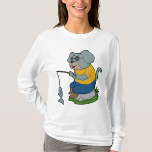 Dog Fishing Fisher Finish T-Shirt