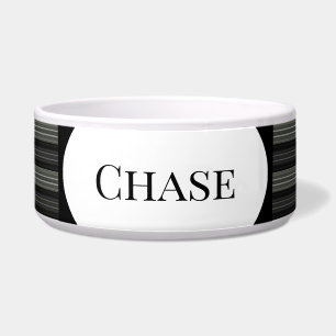 Dog Food Bowl mit Black Stripes - HAMbWG Napf