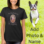 Dog Foto Best Dog Auntie Ever Heart Paw Print T-Shirt