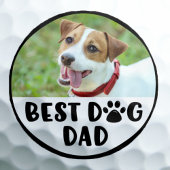 Dog Foto BEST DOG VATER Pawprint Golfball