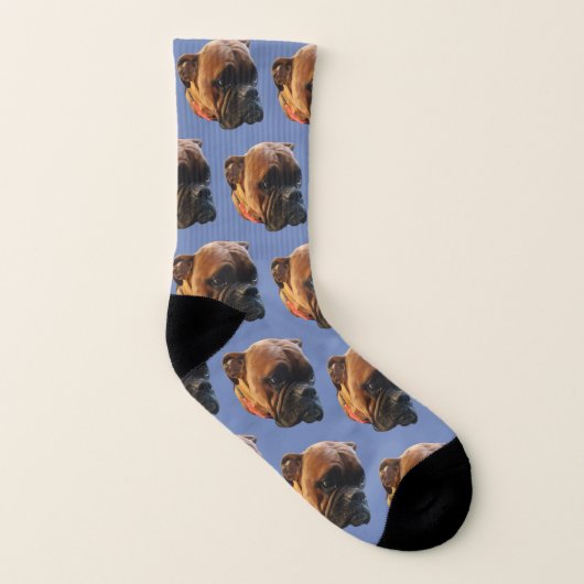 Dog Foto Boxer Welpensocken Socken (Rechts - Außen)