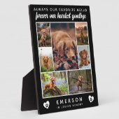 Dog Foto Collage Favorite Hallo Hardest Goodbye Fotoplatte (Seite)