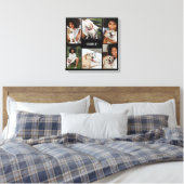 Dog Foto Collage Mit Monogramm Leinwanddruck (Insitu (Schlafzimmer))