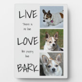 Dog Foto Collage Plaque Fotoplatte (Vorderseite)