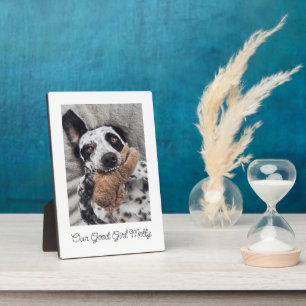 Dog Foto Memento Keepake Fotoplatte