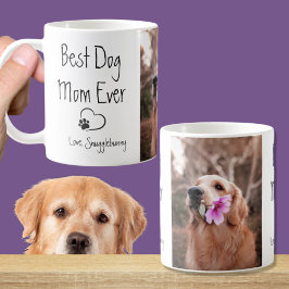 Dog Foto Super Mama Herzklappen Druck Kaffeetasse