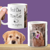 Dog Foto Super Mama Herzklappen Druck Kaffeetasse