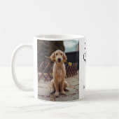 Dog Foto Super Mama Herzklappen Druck Kaffeetasse (Links)