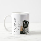 Dog Foto Super Mama Pulsdruck Kaffee Tasse (Links)